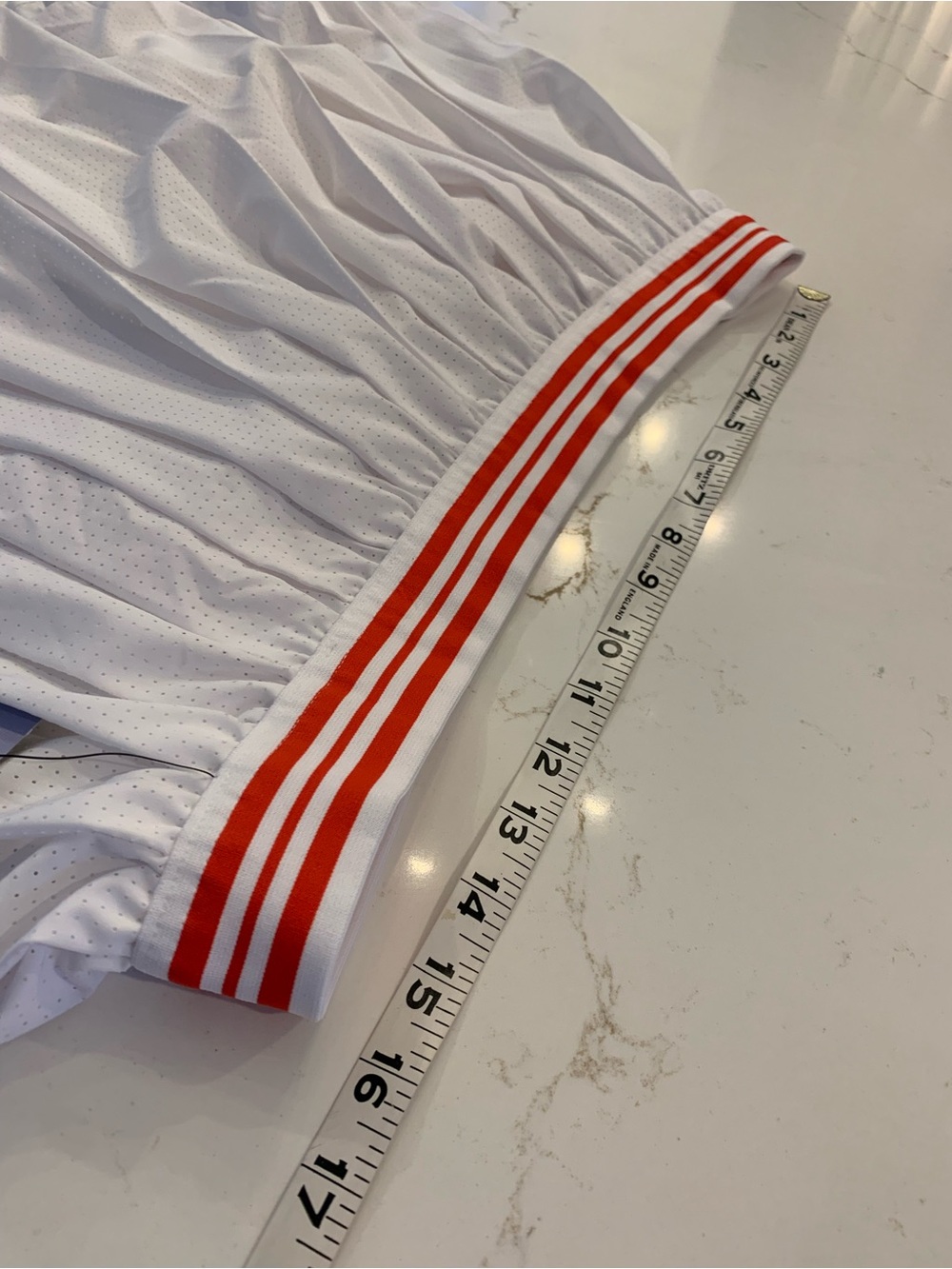 Avia Pleated Tennis Skirt Red / White Under Shorts, Hidden Pocket Size XL NEW. - Picture 3 of 10